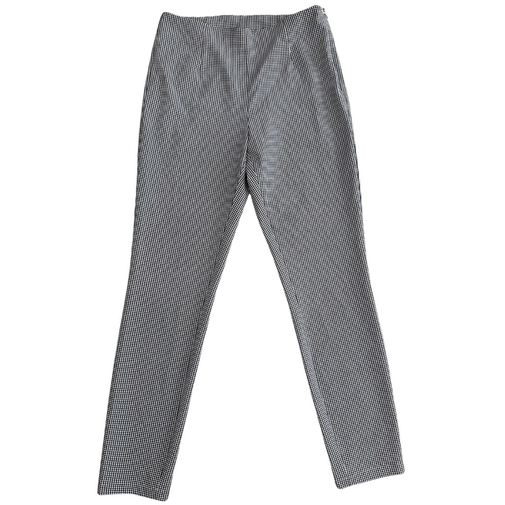 Lolë | Black White Gingham Slim Fit Pants | Women’s Size 4 Tailored Ankle